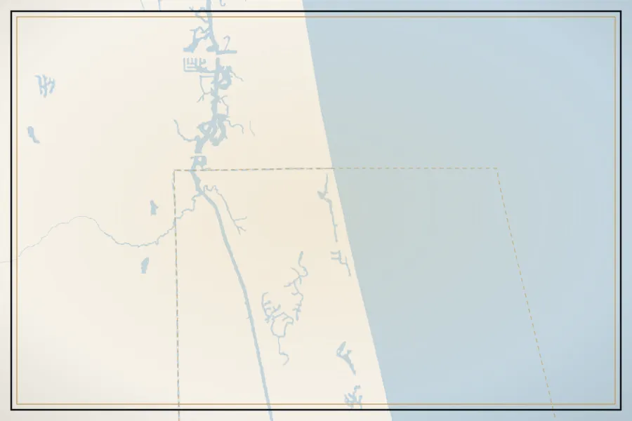 Satellite view of Ponte Vedra Beach, Florida, with the homes nearby photographed by Megapixeler